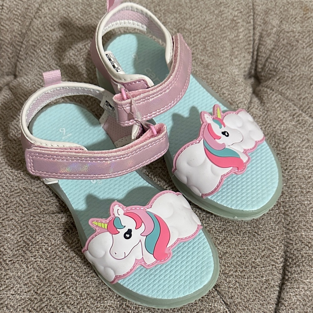 Carter's Pink Unicorn Kids Sandals